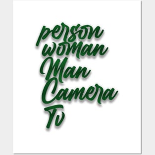 Person woman man camera tv Posters and Art